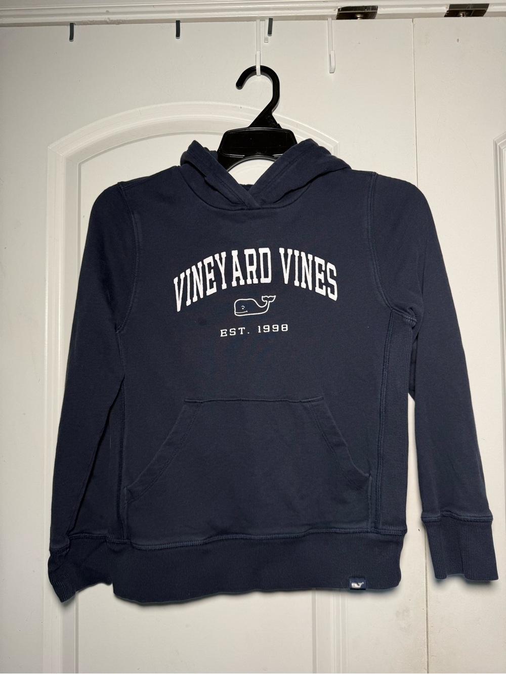 Vineyard Vines Women's Navy Crewneck Hoodie with Logo